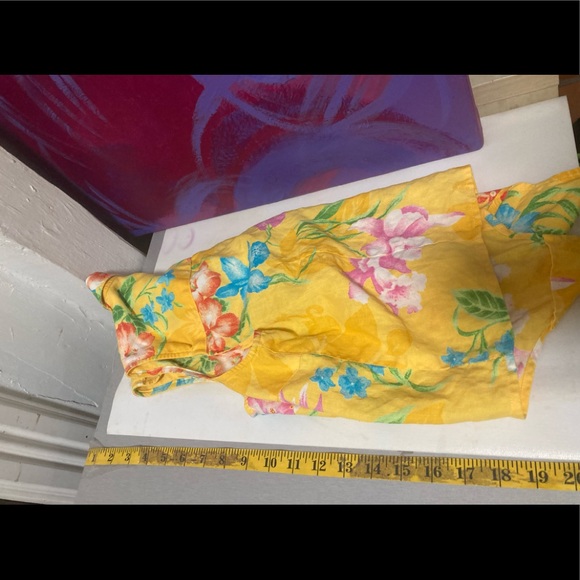 Ralph Lauren tropical crop top tiki retro 90’s - Picture 6 of 8